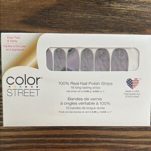 Color Street Lavender Marble Nail Strips